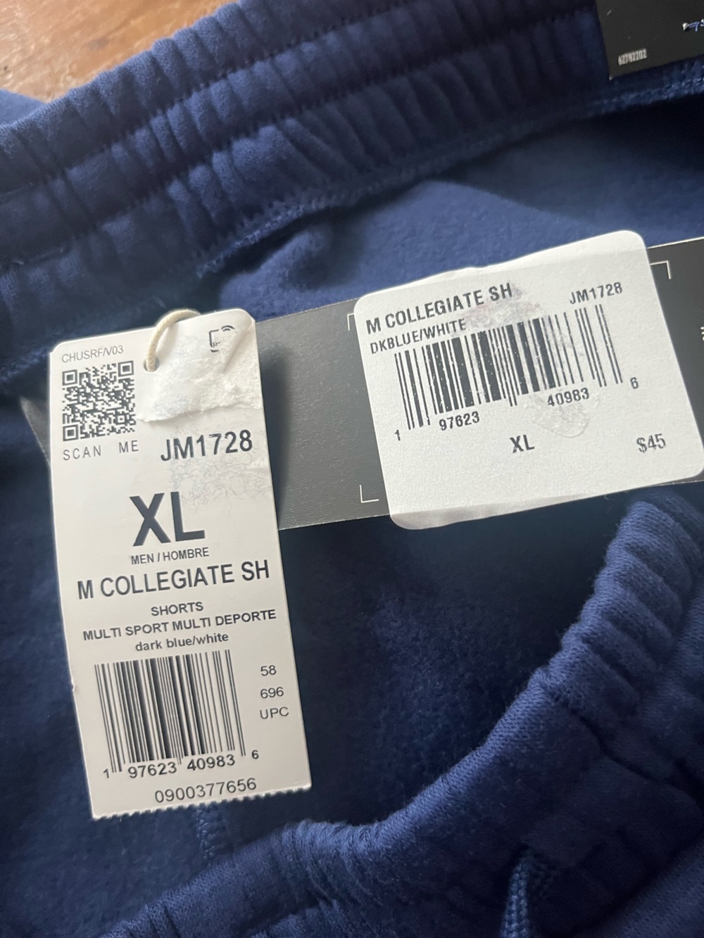 NWT Adidas Men’s Athletic Fleece Shorts - Picture 5 of 5